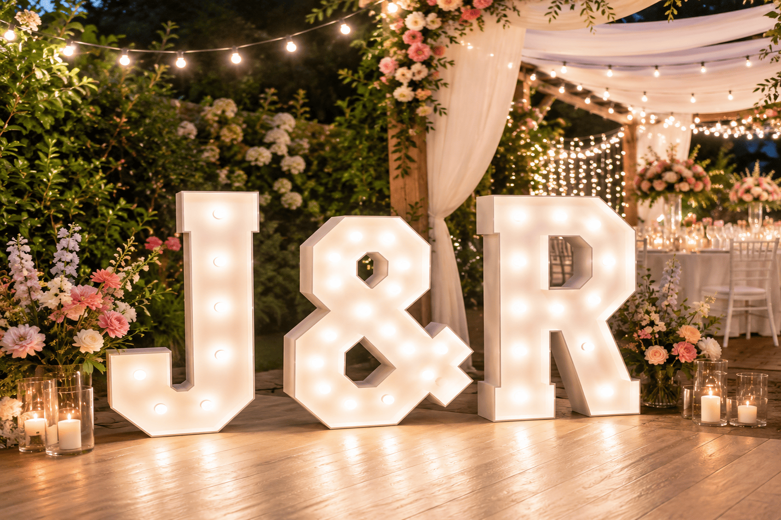 Lichtletters huren voor een feest